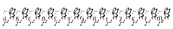 ButterflyCoupleMonogram-Reg Font LOWERCASE
