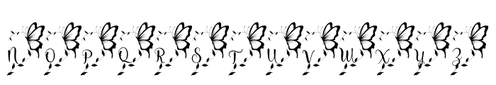 ButterflyCoupleMonogram-Reg Font LOWERCASE