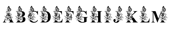 ButterflyLilyFlower Font LOWERCASE