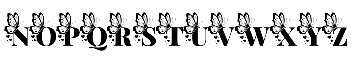 ButterflyMonogram-Regular Font UPPERCASE