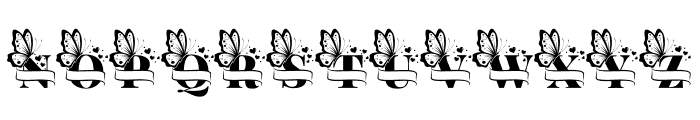 ButterflyMonogram-Regular Font LOWERCASE