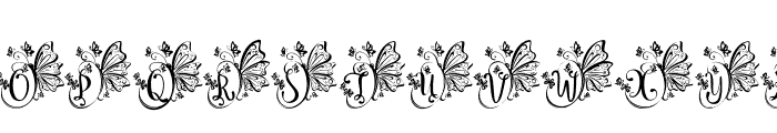 ButterflyMonogram Font UPPERCASE