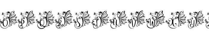 ButterflyMonogram Font LOWERCASE