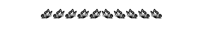 ButterflyandLilyFlower Font OTHER CHARS