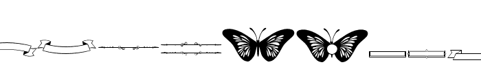 Butterflybanner Font UPPERCASE