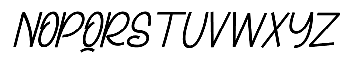 Butterfun Italic Font UPPERCASE