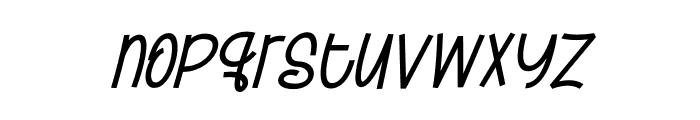 Butterfun Italic Font LOWERCASE