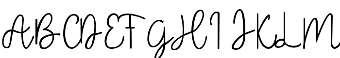 Butterfy-Regular Font UPPERCASE
