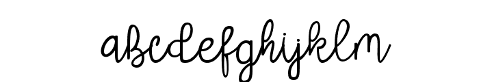 Butterfy-Regular Font LOWERCASE