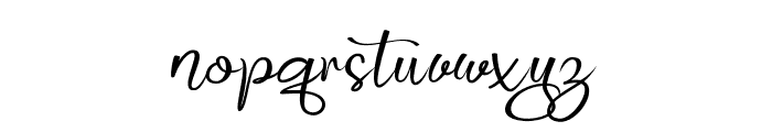 Butterly script Font LOWERCASE