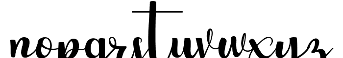 Buttuh Font LOWERCASE