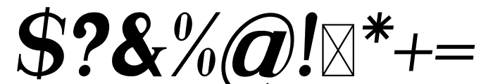 Bwana Italic Font OTHER CHARS