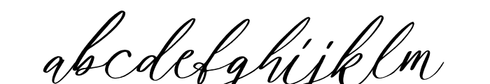 Byefour-Italic Font LOWERCASE