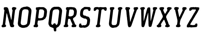 Byrdens slab Italic Font UPPERCASE