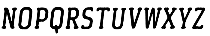 Byrdens slab Italic Font LOWERCASE