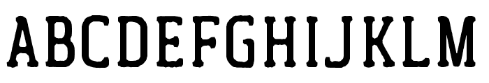 Byrdens slab Font LOWERCASE