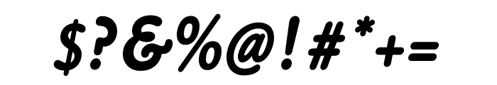 Byronic ExtraBold Italic Font OTHER CHARS