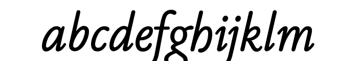 Byronic Medium Italic Font LOWERCASE