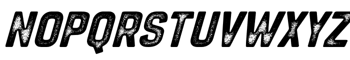 Bystone Stamp Slanted Font UPPERCASE