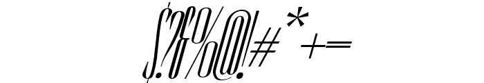 CAFOLLAS LIGHT ITALIC Font OTHER CHARS