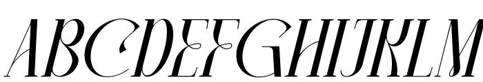 CAMAROON MEGALORD Italic Font LOWERCASE
