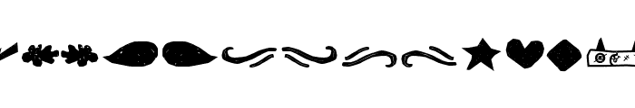 CAMODIRT-Dingbat Font LOWERCASE