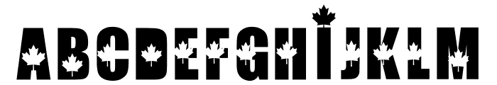 CANADA Font UPPERCASE
