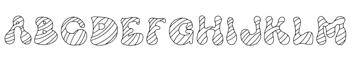CANDY CANE DOODLE Font UPPERCASE