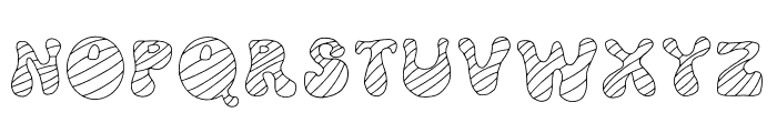 CANDY CANE DOODLE Font UPPERCASE