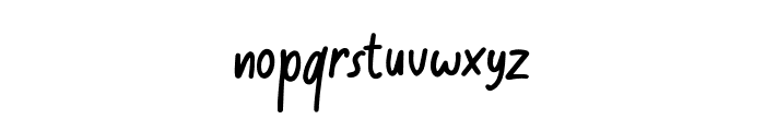 CAS Red Ink Font LOWERCASE
