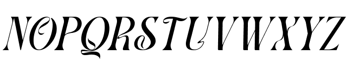 CASTHELO Italic Font UPPERCASE
