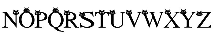 CAT  BLACK Font UPPERCASE