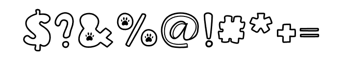 CATCLUB Font OTHER CHARS