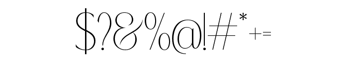 CAVENDIC-Regular Font OTHER CHARS