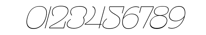 CELEBRATE RETRO Thin Italic Font OTHER CHARS