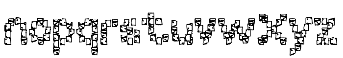 CERAMIC-Hollow Font LOWERCASE
