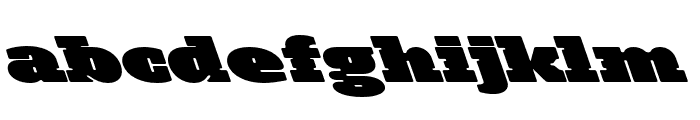 CF Andest Expanded Left Font LOWERCASE