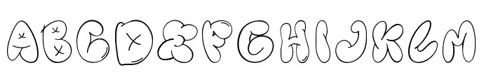 CF Balloongun Regular Font UPPERCASE