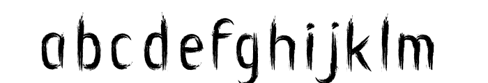 CF Brooshy Regular Font LOWERCASE