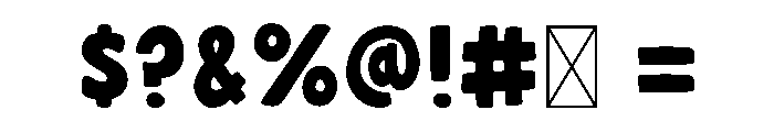 CF - Bubblegum POP Font OTHER CHARS