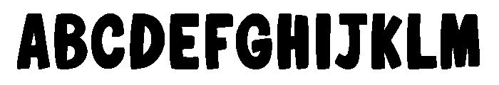 CF - Bubblegum POP Font UPPERCASE