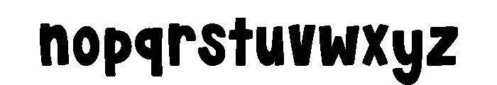 CF - Bubblegum POP Font LOWERCASE