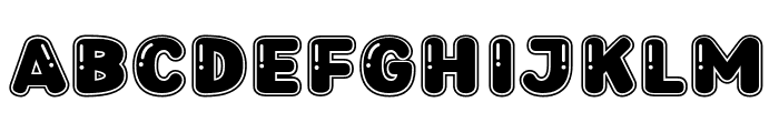CF First Star Font UPPERCASE
