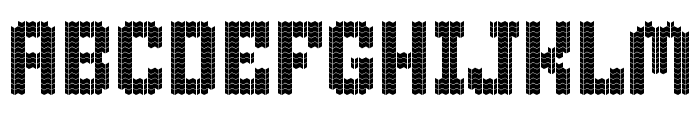 CF - Knitted Sweater Font UPPERCASE