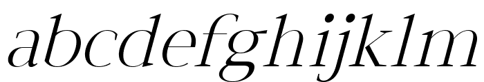 CF Lokira Italic Font LOWERCASE