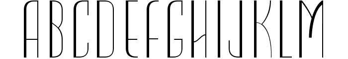 CF Lusso Light Font UPPERCASE