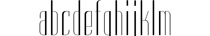 CF Lusso Light Font LOWERCASE