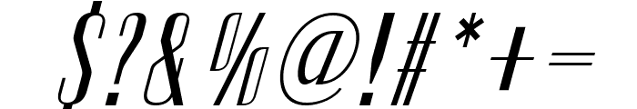 CF Lusso Medium Italic Font OTHER CHARS