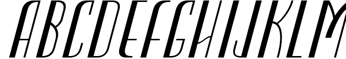 CF Lusso Medium Italic Font UPPERCASE