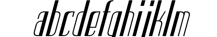 CF Lusso Medium Italic Font LOWERCASE